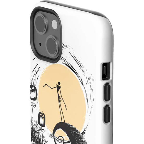 Disney The Nightmare Before Christmas Jack on Spiral Hill Art iPhone 15 Impact Case